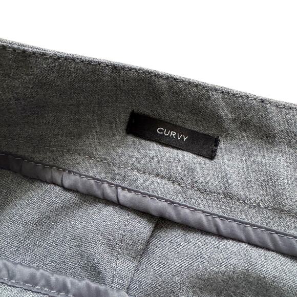 Talbots Wide Leg Dress pants Curvy Women Sz 10 Light Gray Career Trousers - Picture 5 of 13